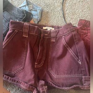 pacsun burgundy shorts